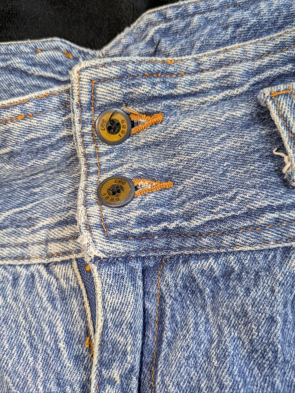 Vintage Women's High Rise Jean Shorts Jorts 14 - Picture 8 of 8